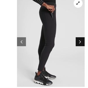 Athleta Headlands Hybrid Trek Tight olive green